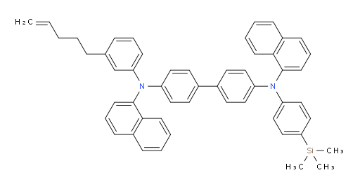N4,N4'-di(naphthalen-1-yl)-N4-(3-(pent-4-en-1-yl)phenyl)-N4'-(4-(trimethylsilyl)phenyl)-[1,1'-biphenyl]-4,4'-diamine