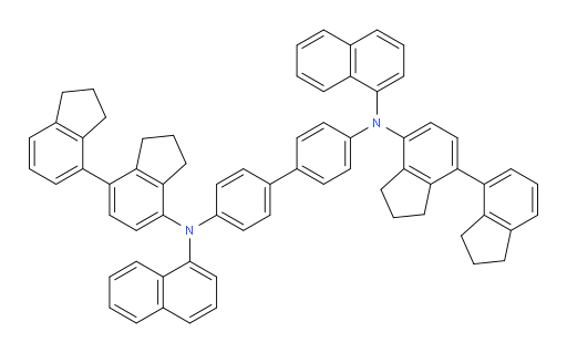 N4,N4'-di(naphthalen-1-yl)-N4,N4'-bis(2,2',3,3'-tetrahydro-1H,1'H-[4,4'-biinden]-7-yl)-[1,1'-biphenyl]-4,4'-diamine