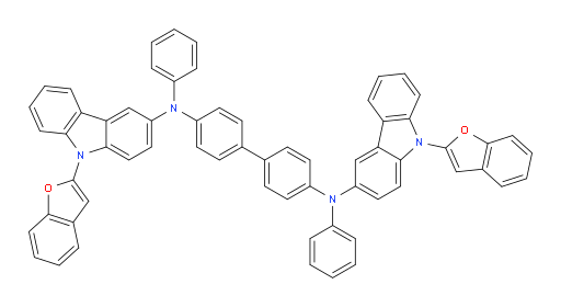 N4,N4'-bis(9-(benzofuran-2-yl)-9H-carbazol-3-yl)-N4,N4'-diphenyl-[1,1'-biphenyl]-4,4'-diamine