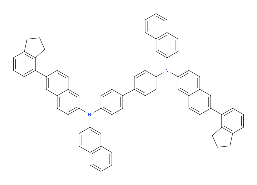N4,N4'-bis(6-(2,3-dihydro-1H-inden-4-yl)naphthalen-2-yl)-N4,N4'-di(naphthalen-2-yl)-[1,1'-biphenyl]-4,4'-diamine