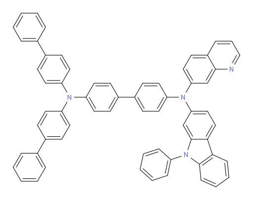 N4,N4-di([1,1'-biphenyl]-4-yl)-N4'-(9-phenyl-9H-carbazol-2-yl)-N4'-(quinolin-7-yl)-[1,1'-biphenyl]-4,4'-diamine