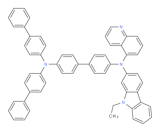 N4,N4-di([1,1'-biphenyl]-4-yl)-N4'-(9-ethyl-9H-carbazol-2-yl)-N4'-(quinolin-5-yl)-[1,1'-biphenyl]-4,4'-diamine
