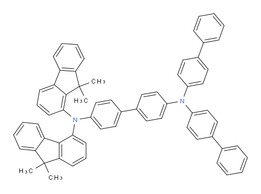 N4,N4-di([1,1'-biphenyl]-4-yl)-N4'-(9,9-dimethyl-9H-fluoren-1-yl)-N4'-(9,9-dimethyl-9H-fluoren-4-yl)-[1,1'-biphenyl]-4,4'-diamine