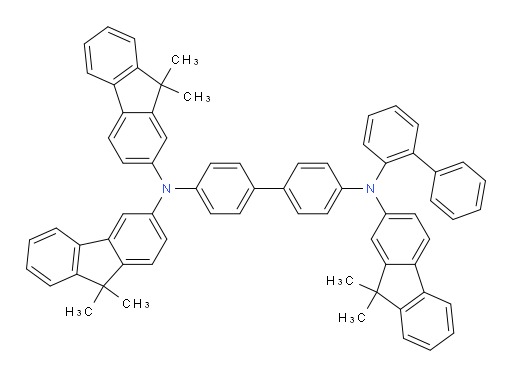 N4-([1,1'-biphenyl]-2-yl)-N4,N4'-bis(9,9-dimethyl-9H-fluoren-2-yl)-N4'-(9,9-dimethyl-9H-fluoren-3-yl)-[1,1'-biphenyl]-4,4'-diamine