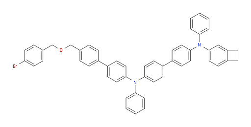 N4-(bicyclo[4.2.0]octa-1,3,5-trien-3-yl)-N4'-(4'-(((4-bromobenzyl)oxy)methyl)-[1,1'-biphenyl]-4-yl)-N4,N4'-diphenyl-[1,1'-biphenyl]-4,4'-diamine