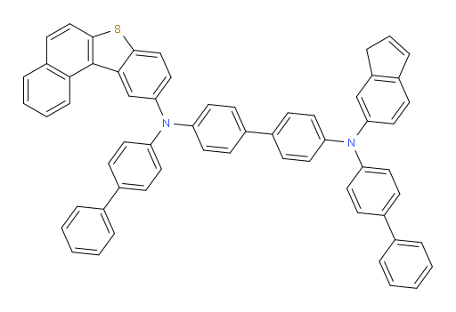 N4,N4'-di([1,1'-biphenyl]-4-yl)-N4-(benzo[b]naphtho[1,2-d]thiophen-10-yl)-N4'-(1H-inden-6-yl)-[1,1'-biphenyl]-4,4'-diamine