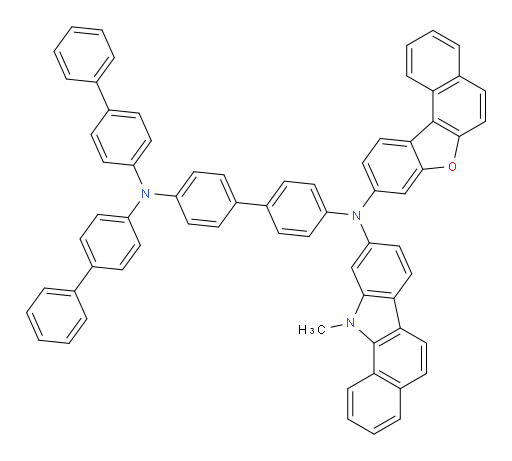 N4,N4-di([1,1'-biphenyl]-4-yl)-N4'-(11-methyl-11H-benzo[a]carbazol-9-yl)-N4'-(naphtho[2,1-b]benzofuran-9-yl)-[1,1'-biphenyl]-4,4'-diamine
