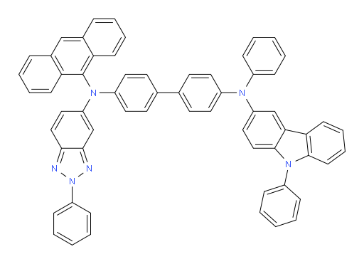 N4-(anthracen-9-yl)-N4'-phenyl-N4-(2-phenyl-2H-benzo[d][1,2,3]triazol-5-yl)-N4'-(9-phenyl-9H-carbazol-3-yl)-[1,1'-biphenyl]-4,4'-diamine