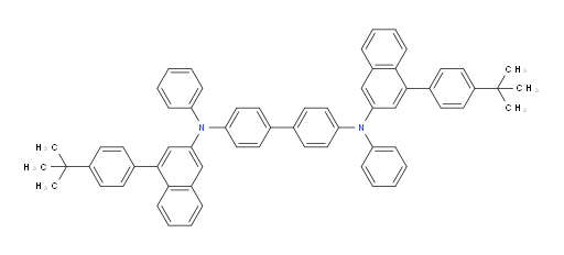N4,N4'-bis(4-(4-(tert-butyl)phenyl)naphthalen-2-yl)-N4,N4'-diphenyl-[1,1'-biphenyl]-4,4'-diamine