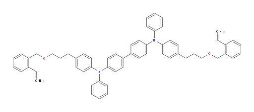 N4,N4'-diphenyl-N4,N4'-bis(4-(3-((2-vinylbenzyl)oxy)propyl)phenyl)-[1,1'-biphenyl]-4,4'-diamine