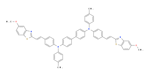 N4,N4'-bis(4-((E)-2-(5-methoxybenzo[d]thiazol-2-yl)vinyl)phenyl)-N4,N4'-di-p-tolyl-[1,1'-biphenyl]-4,4'-diamine