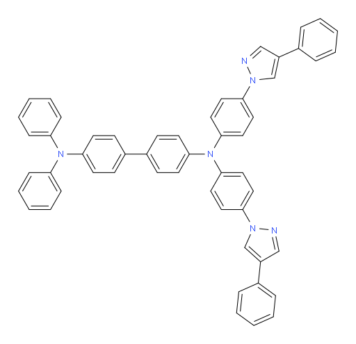 N4,N4-diphenyl-N4',N4'-bis(4-(4-phenyl-1H-pyrazol-1-yl)phenyl)-[1,1'-biphenyl]-4,4'-diamine