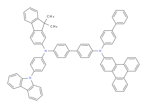 N4-(4-(9H-carbazol-9-yl)phenyl)-N4'-([1,1'-biphenyl]-4-yl)-N4-(9,9-dimethyl-9H-fluoren-2-yl)-N4'-(triphenylen-2-yl)-[1,1'-biphenyl]-4,4'-diamine
