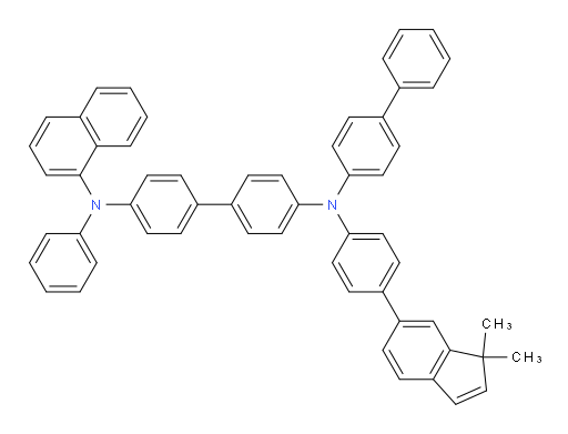 N4-([1,1'-biphenyl]-4-yl)-N4-(4-(1,1-dimethyl-1H-inden-6-yl)phenyl)-N4'-(naphthalen-1-yl)-N4'-phenyl-[1,1'-biphenyl]-4,4'-diamine