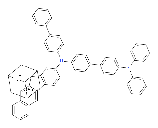 N4-([1,1'-biphenyl]-4-yl)-N4',N4'-diphenyl-N4-(spiro[adamantane-2,11'-benzo[b]fluoren]-2'-yl)-[1,1'-biphenyl]-4,4'-diamine
