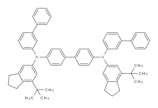 N4,N4'-di([1,1'-biphenyl]-3-yl)-N4,N4'-bis(7-(tert-butyl)-2,3-dihydro-1H-inden-5-yl)-[1,1'-biphenyl]-4,4'-diamine