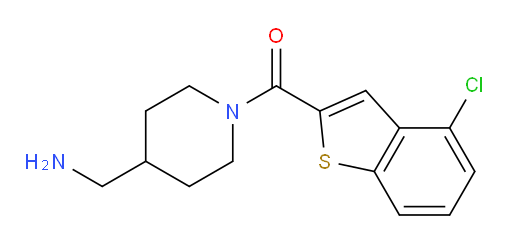(4-(aminomethyl)piperidin-1-yl)(4-chlorobenzo[b]thiophen-2-yl)methanone