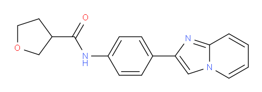 N-(4-(imidazo[1,2-a]pyridin-2-yl)phenyl)tetrahydrofuran-3-carboxamide