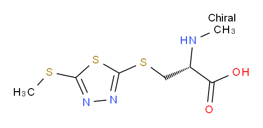 (R)-2-(methylamino)-3-((5-(methylthio)-1,3,4-thiadiazol-2-yl)thio)propanoic acid