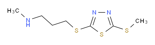 N-methyl-3-((5-(methylthio)-1,3,4-thiadiazol-2-yl)thio)propan-1-amine