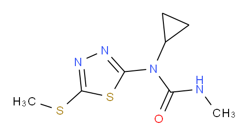 1-cyclopropyl-3-methyl-1-(5-(methylthio)-1,3,4-thiadiazol-2-yl)urea