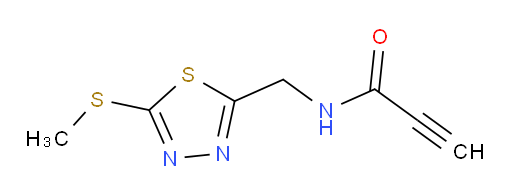 N-((5-(methylthio)-1,3,4-thiadiazol-2-yl)methyl)propiolamide