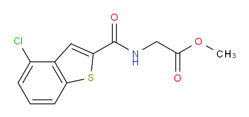 methyl 2-(4-chlorobenzo[b]thiophene-2-carboxamido)acetate