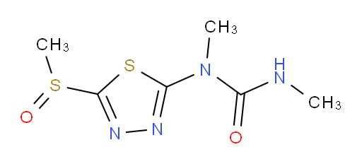 1,3-dimethyl-1-(5-(methylsulfinyl)-1,3,4-thiadiazol-2-yl)urea