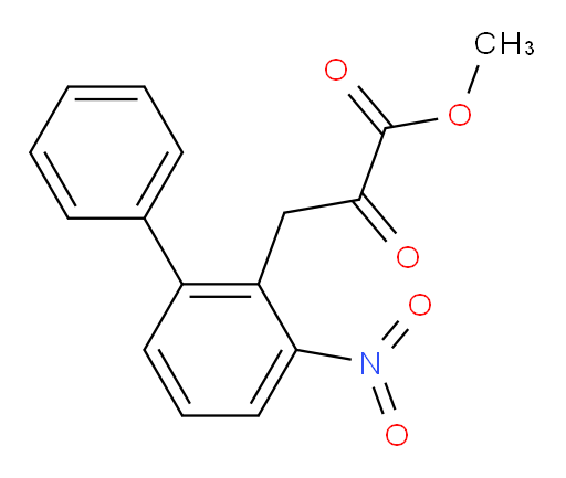 methyl 3-(3-nitro-[1,1'-biphenyl]-2-yl)-2-oxopropanoate