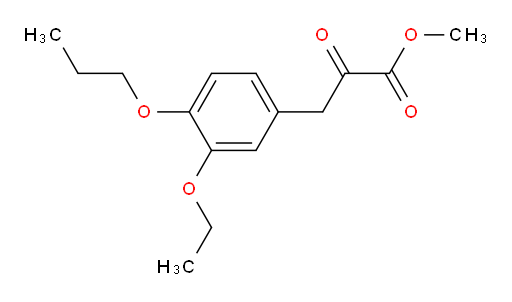 methyl 3-(3-ethoxy-4-propoxyphenyl)-2-oxopropanoate