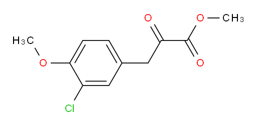 methyl 3-(3-chloro-4-methoxyphenyl)-2-oxopropanoate