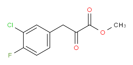 methyl 3-(3-chloro-4-fluorophenyl)-2-oxopropanoate