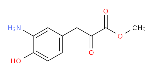 methyl 3-(3-amino-4-hydroxyphenyl)-2-oxopropanoate
