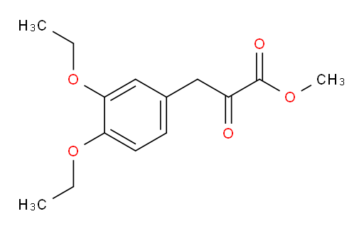 methyl 3-(3,4-diethoxyphenyl)-2-oxopropanoate