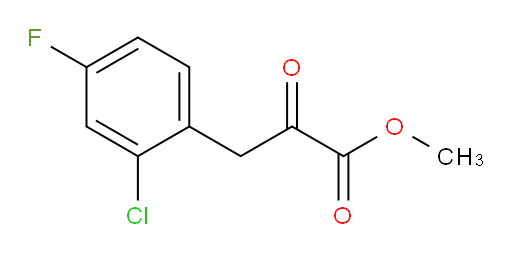 methyl 3-(2-chloro-4-fluorophenyl)-2-oxopropanoate