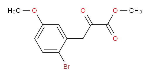 methyl 3-(2-bromo-5-methoxyphenyl)-2-oxopropanoate