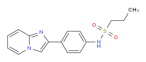 N-(4-(imidazo[1,2-a]pyridin-2-yl)phenyl)propane-1-sulfonamide