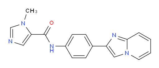 N-(4-(imidazo[1,2-a]pyridin-2-yl)phenyl)-1-methyl-1H-imidazole-5-carboxamide