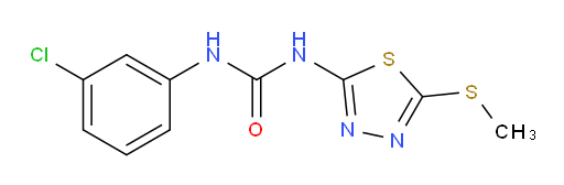 1-(3-chlorophenyl)-3-(5-(methylthio)-1,3,4-thiadiazol-2-yl)urea