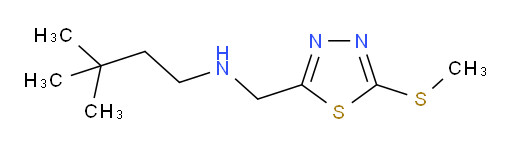 3,3-dimethyl-N-((5-(methylthio)-1,3,4-thiadiazol-2-yl)methyl)butan-1-amine