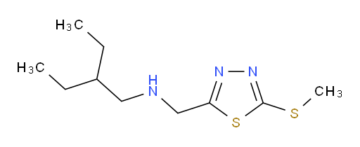 2-ethyl-N-((5-(methylthio)-1,3,4-thiadiazol-2-yl)methyl)butan-1-amine