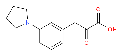 2-oxo-3-(3-(pyrrolidin-1-yl)phenyl)propanoic acid