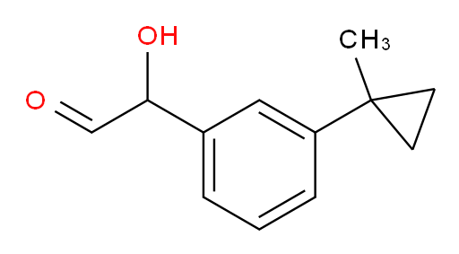 2-hydroxy-2-(3-(1-methylcyclopropyl)phenyl)acetaldehyde