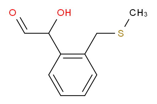 2-hydroxy-2-(2-((methylthio)methyl)phenyl)acetaldehyde