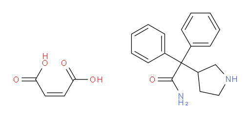 2,2-diphenyl-2-(pyrrolidin-3-yl)acetamide maleate