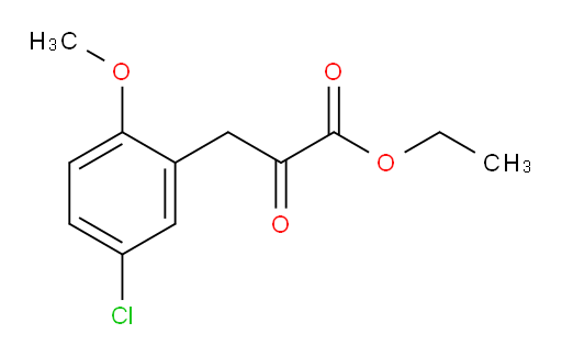 ethyl 3-(5-chloro-2-methoxyphenyl)-2-oxopropanoate