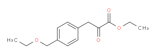 ethyl 3-(4-(ethoxymethyl)phenyl)-2-oxopropanoate