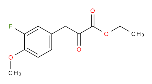 ethyl 3-(3-fluoro-4-methoxyphenyl)-2-oxopropanoate