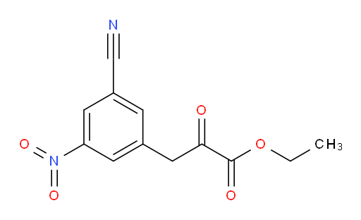 ethyl 3-(3-cyano-5-nitrophenyl)-2-oxopropanoate