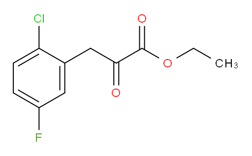 ethyl 3-(2-chloro-5-fluorophenyl)-2-oxopropanoate